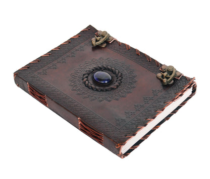 Mystical Blue Stone Journal with 2 Locks