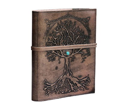 Enchanted Tree Of Life with Stone Journal - Medium